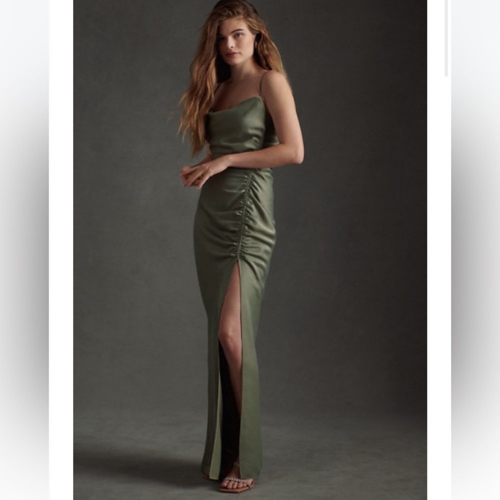 BHLDN Jennings Satin Charmeuse Dress